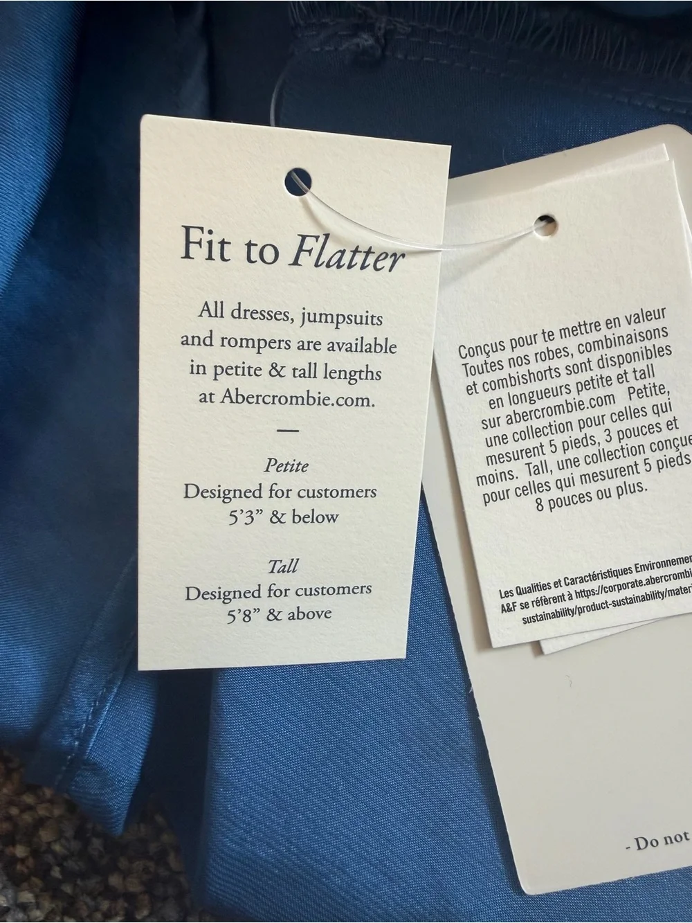 NWT Abercrombie & Fitch Blue Cowl Neck Maxi Dress with High Slit Size XS Petite